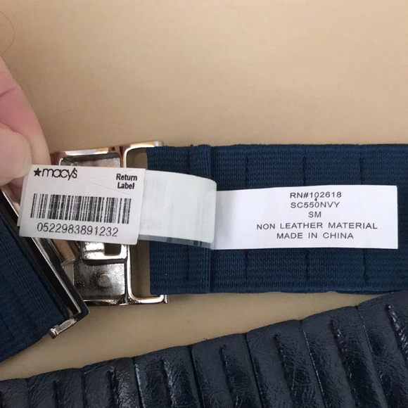 Style & Co Blue Stretchy Belt S - Picture 9 of 10